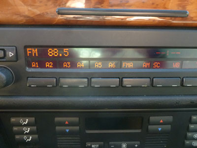 1997 BMW 528i E39 - Radio Stereo Headunit Tuner Information Display 658283607357